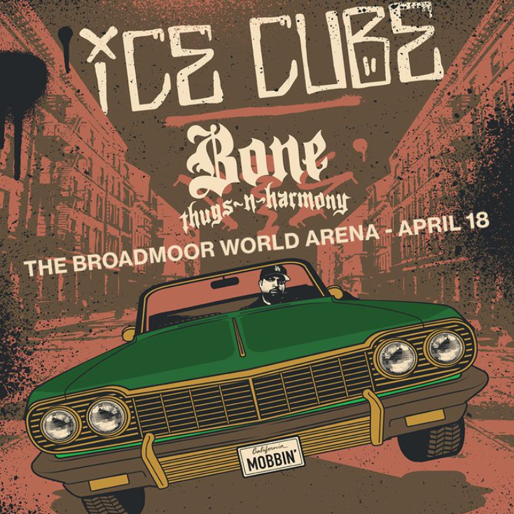 Ice Cube with Bone Thugs-N-Harmony is coming on April 18! Tickets go on sale this Friday, 2/3, at 10 am. 