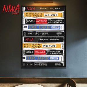 NWA Member Albums Poster Canvas