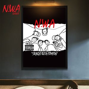 NWA Straight Outta Comptom Simple Art Poster Canvas