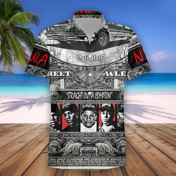 NWA Straight Outta Compton Dollar Style Hawaiian Shirt