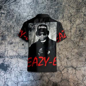NWA Eazy-E Retro Hiphop Compton Black White Hawaiian Shirt