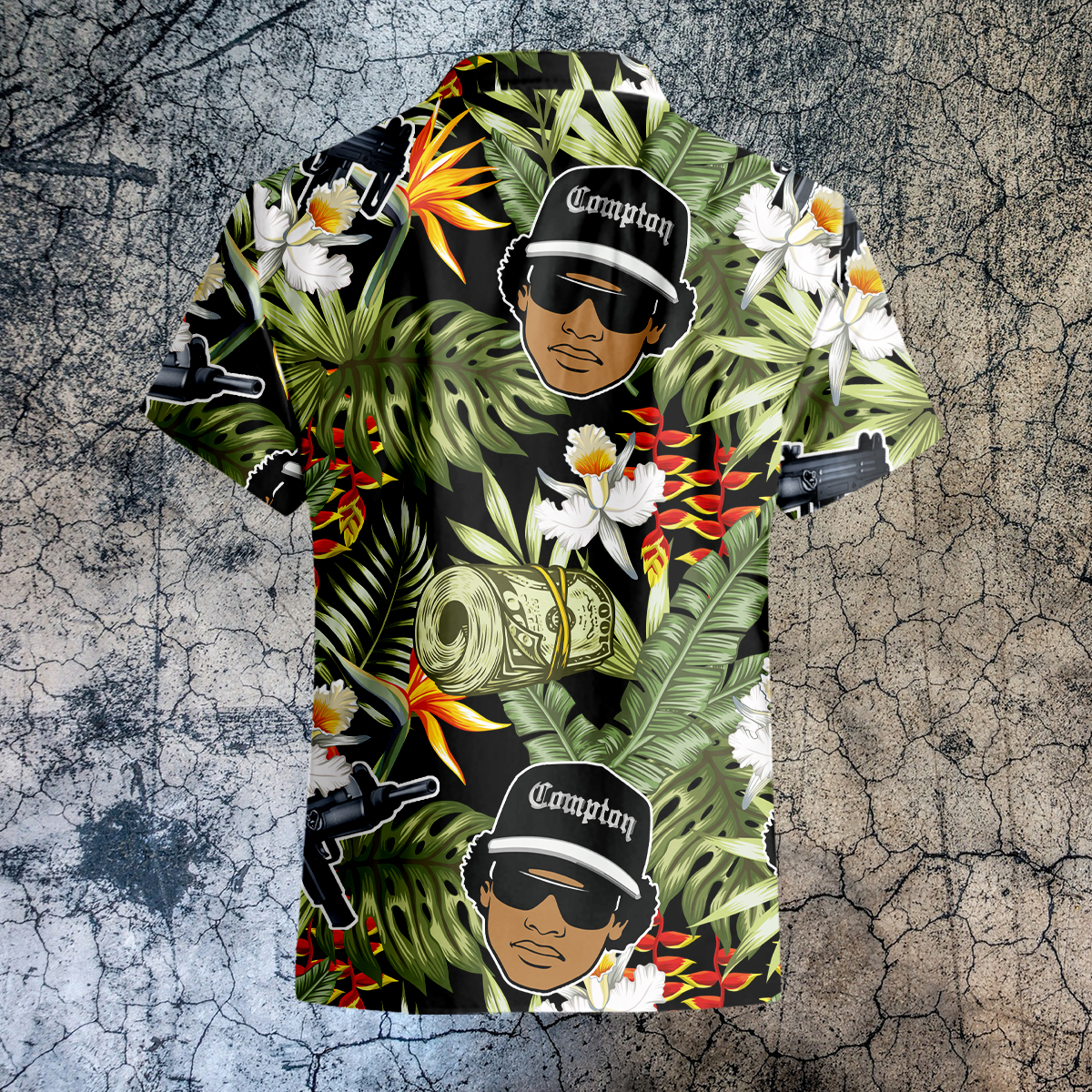 Eazy E Tropical Pattern Hawaiian Shirt Eazy E Tropical Pattern Hawaiian Shirt