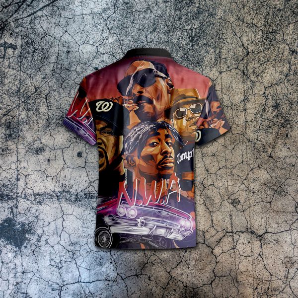 NWA x Tupac x Snoop Dogg x Biggie Smalls Art Style Hawaiian Shirt