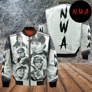 NWA Members Group Art Line Black and White Jacket