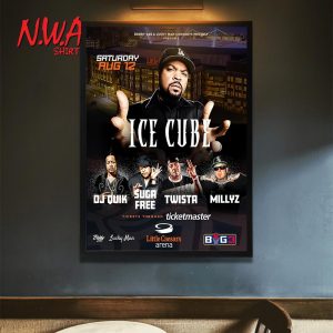 Ice Cube Big3 Live Show Poster Canvas