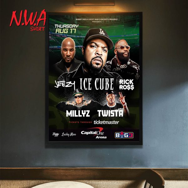 Ice Cube Jeezy Rick Ross Millyz Twista Big3 Poster Canvas