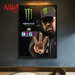 Ice Cube Monster Energy And Big3 Poster Canvas